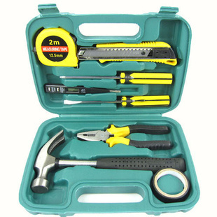 家用组合工具-家用工具箱 实用礼品组合工具套装 8PCS组套工具 9件套五金工具.